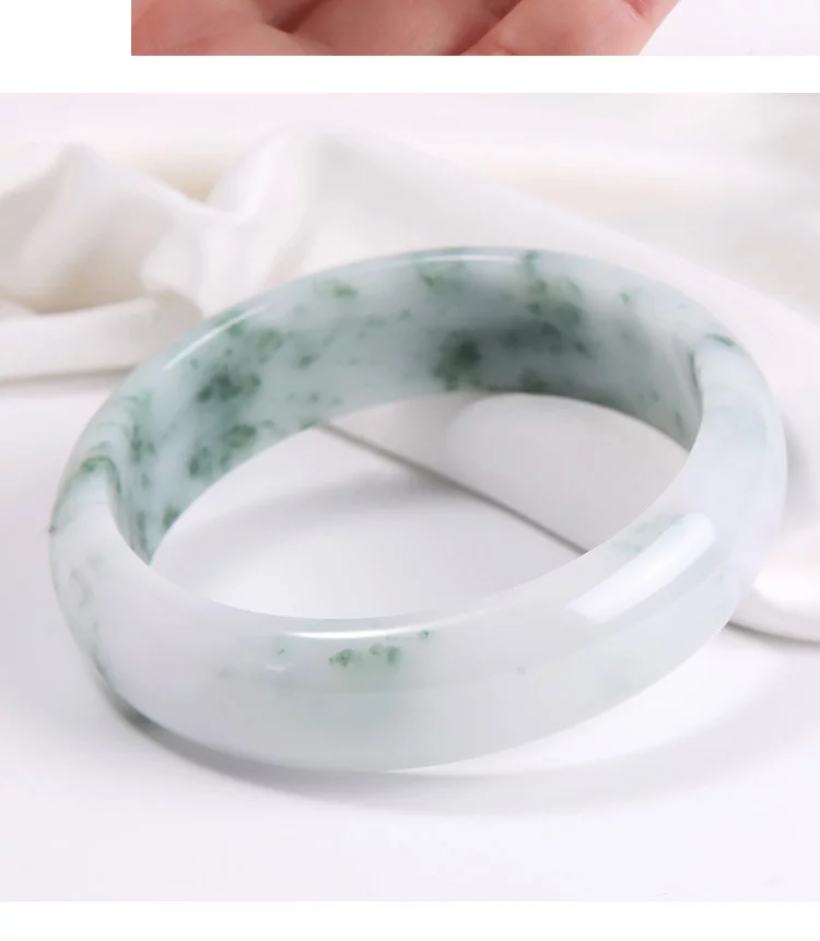Ice glutinous floating flower A-level bracelet