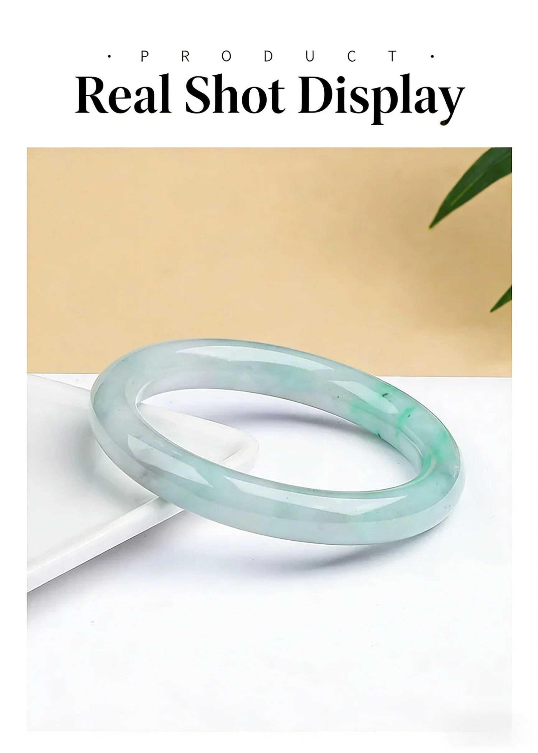 Greenish Floating Green Type A Jadeite Round Bangle